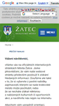 Mobile Screenshot of mesto-zatec.cz